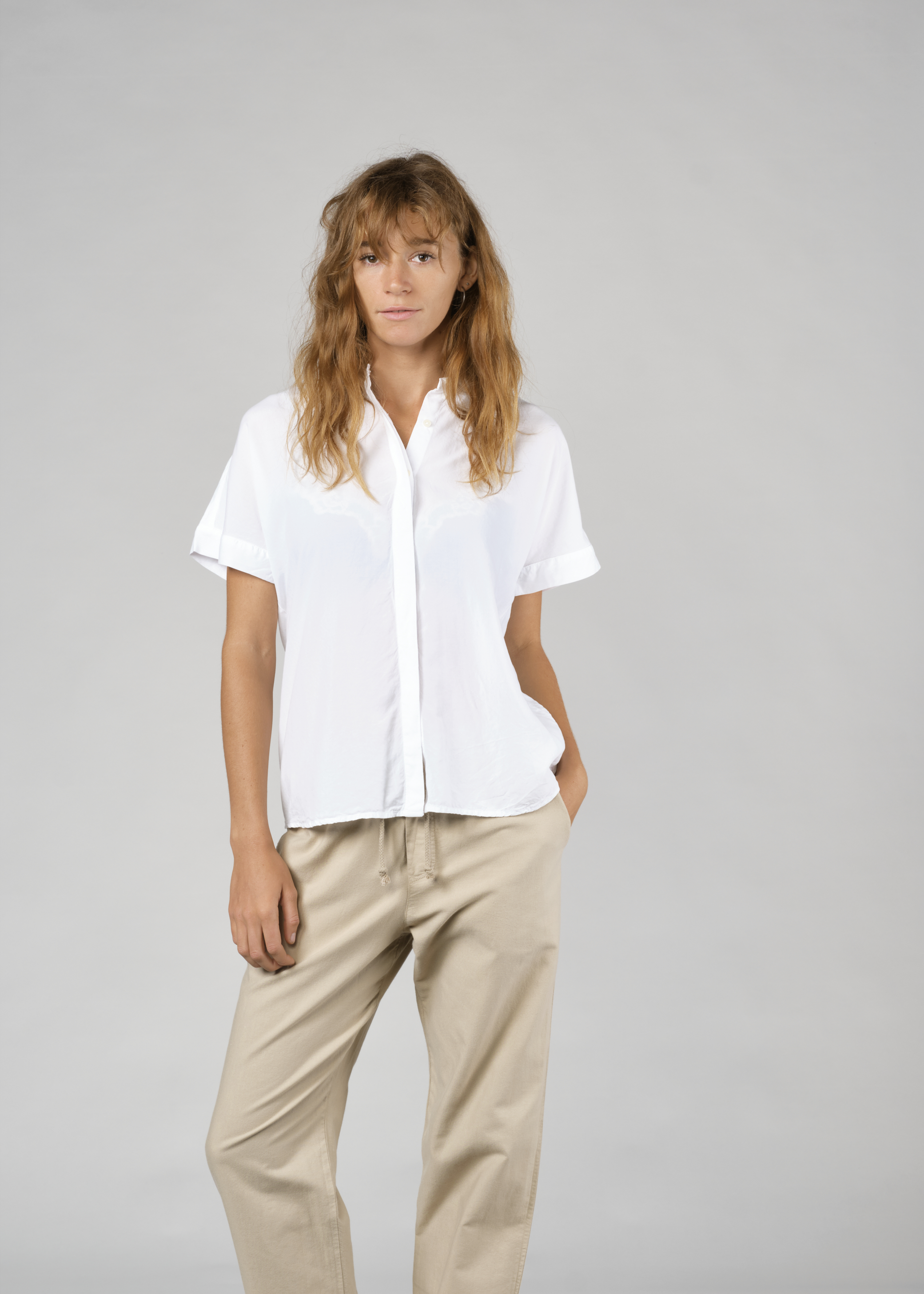 Kurzarm-Bluse Li shirt White