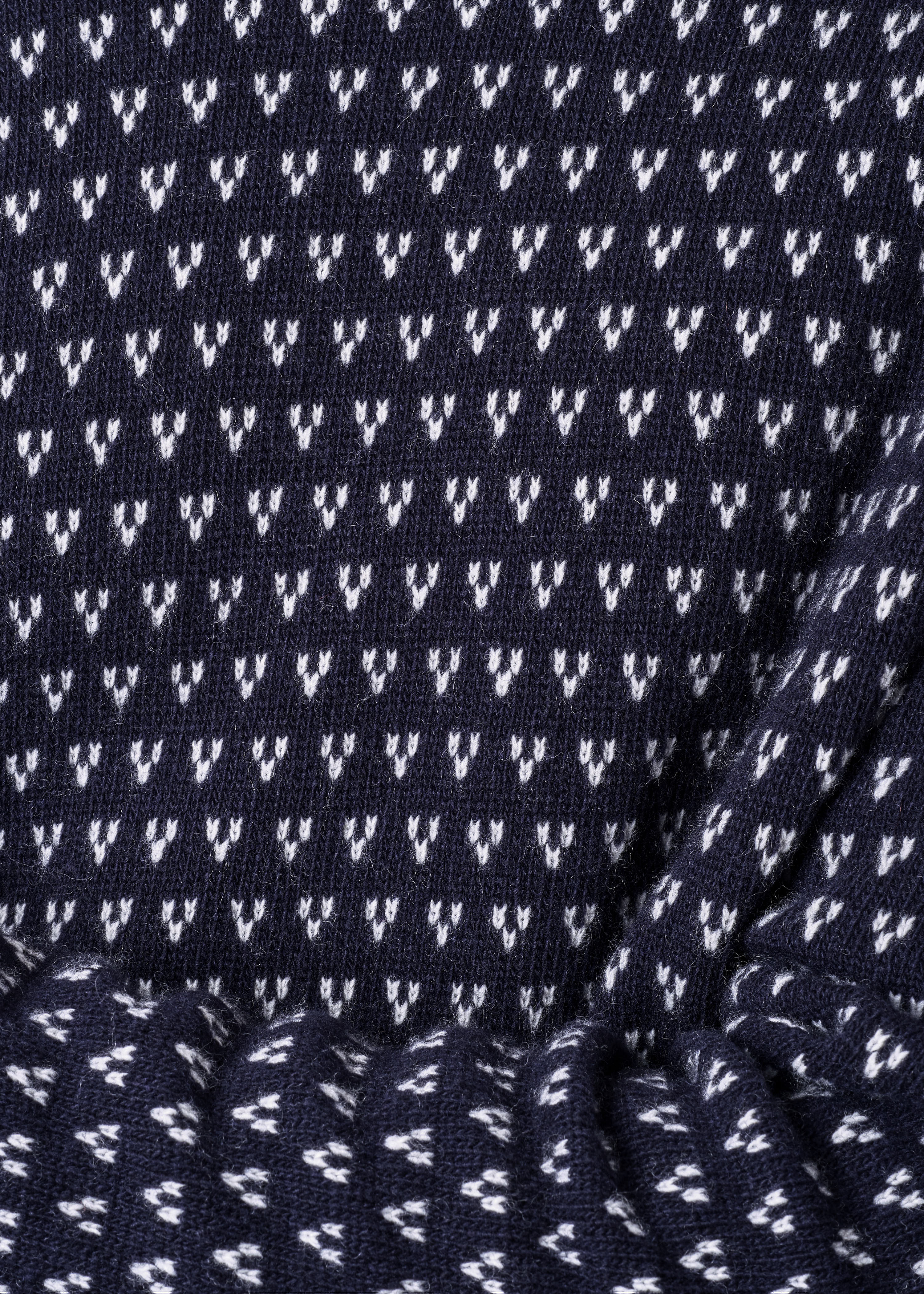Herren-Strickpullover Hugo knit navy/cream (100% Wolle) 