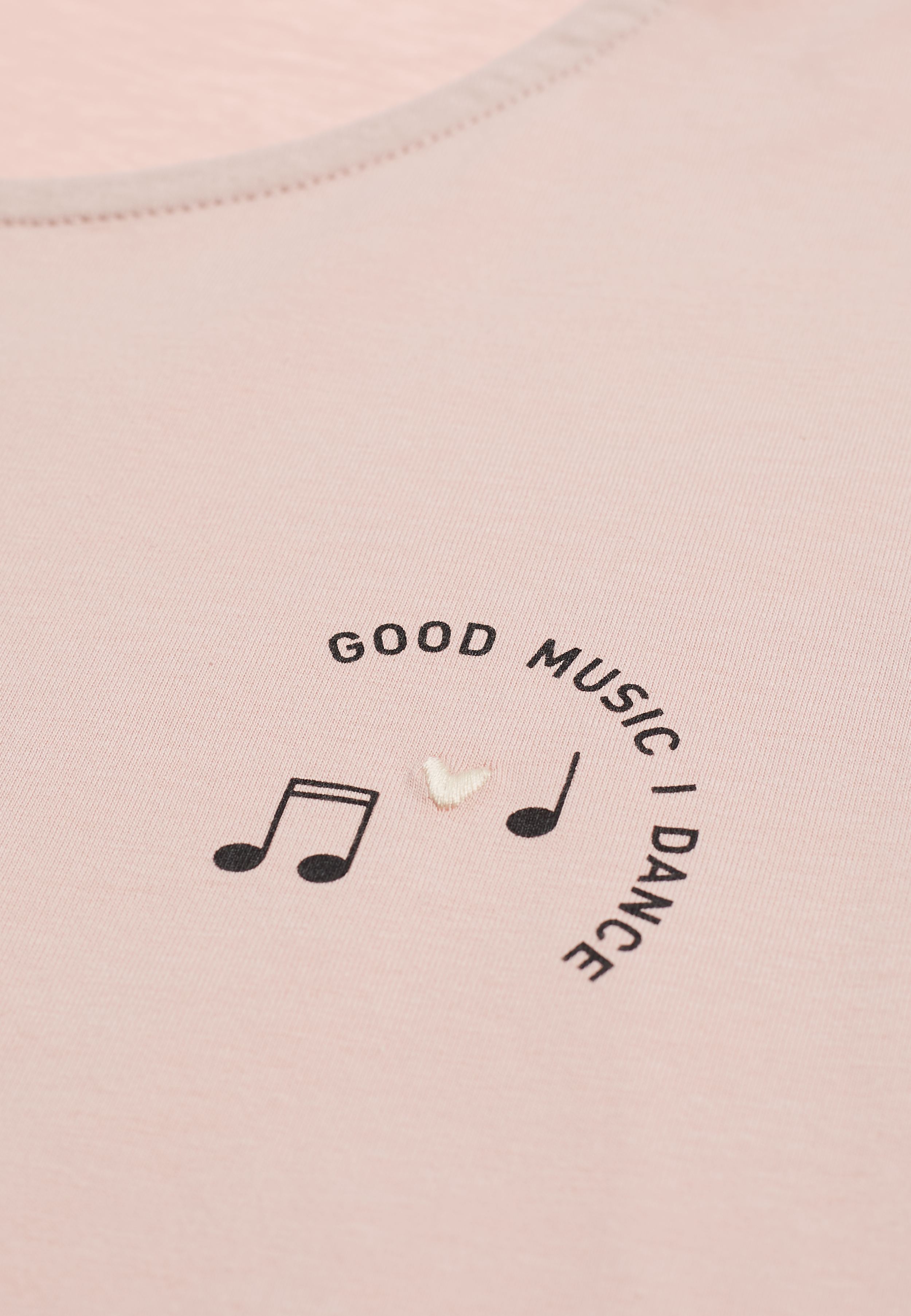 Damen-Shirt ALOCASIA GOOD MUSIC nude rose