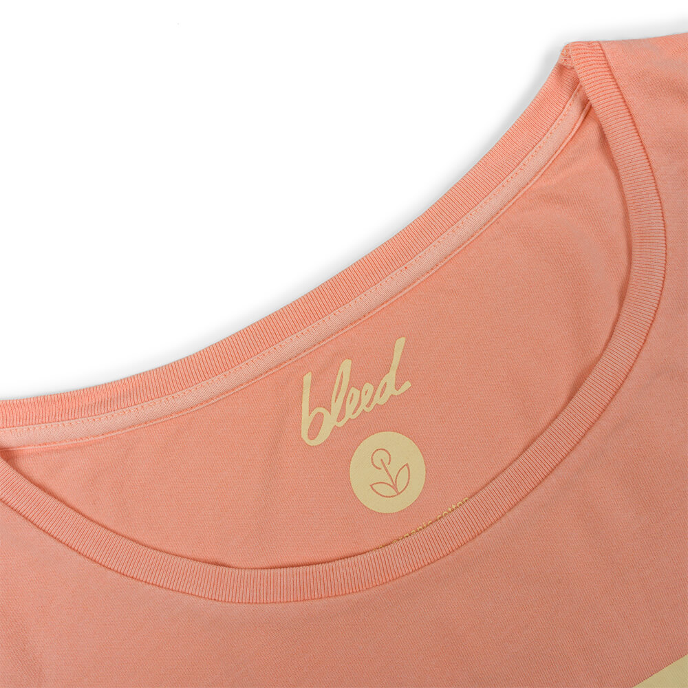 Lockeres Shirt-Kleid Natural Dye Apricot