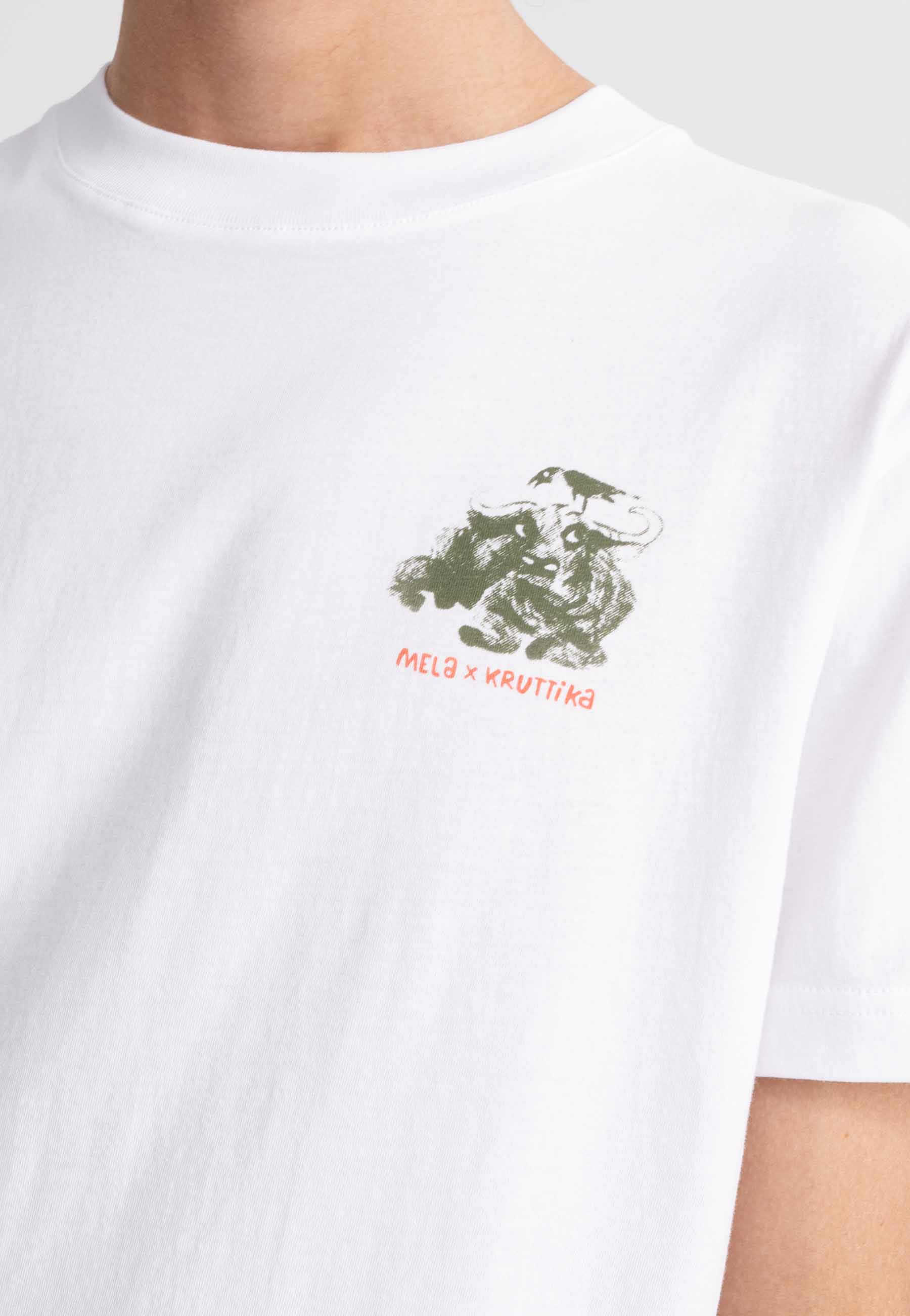 T-Shirt Avan Kruttika weiß / print water ox