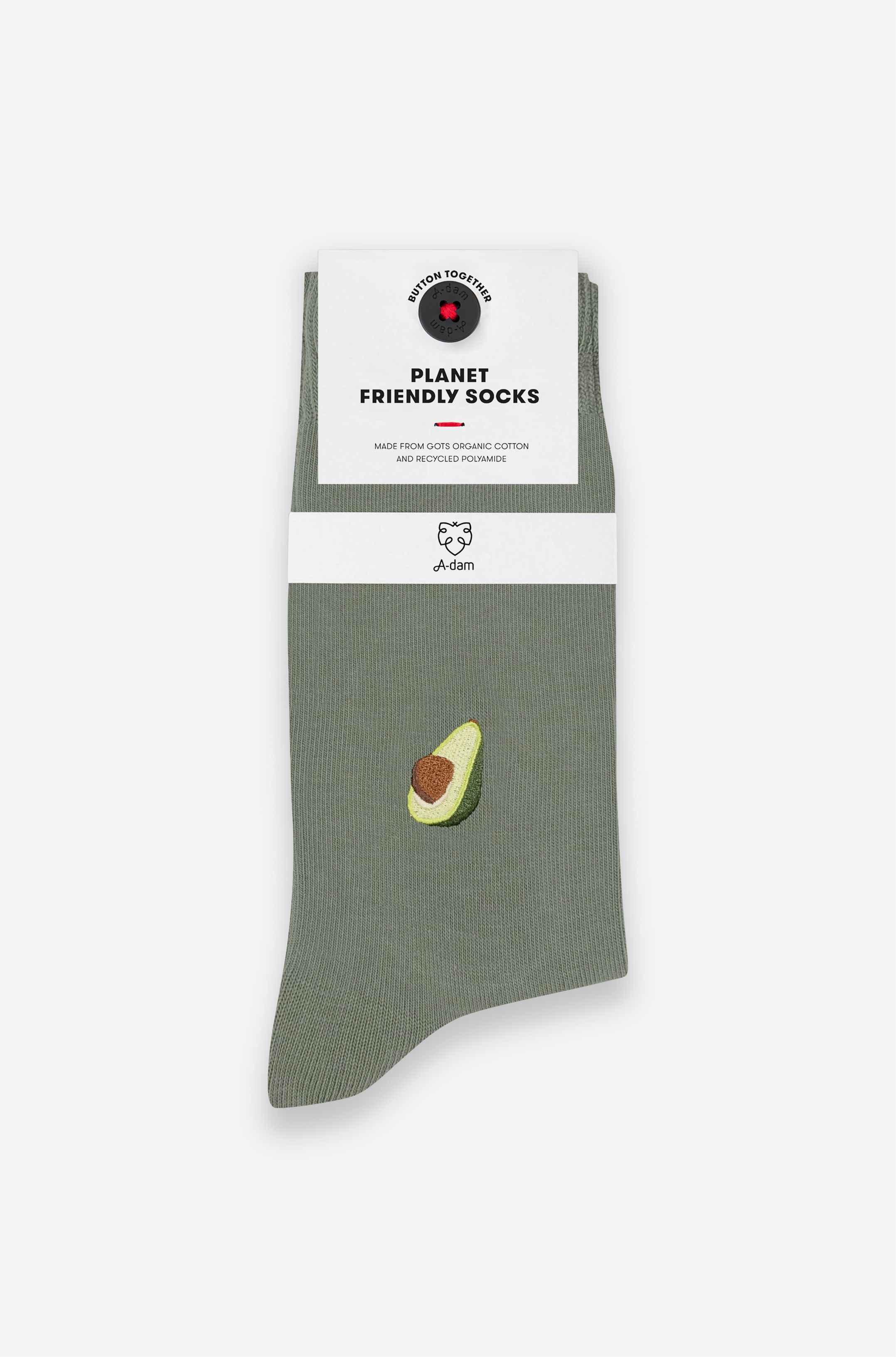 Dunkelgrüne Socken Green Avocado unisex