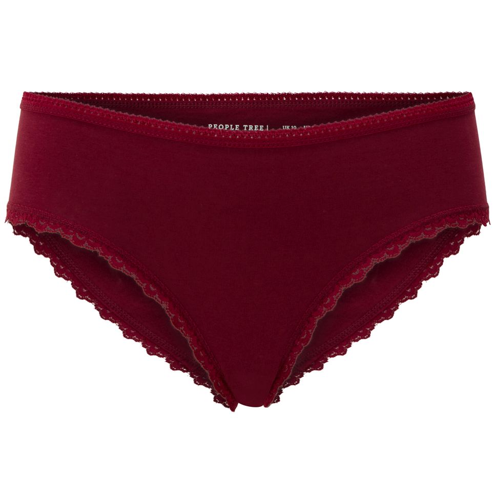 Lace Hipster Burgundy