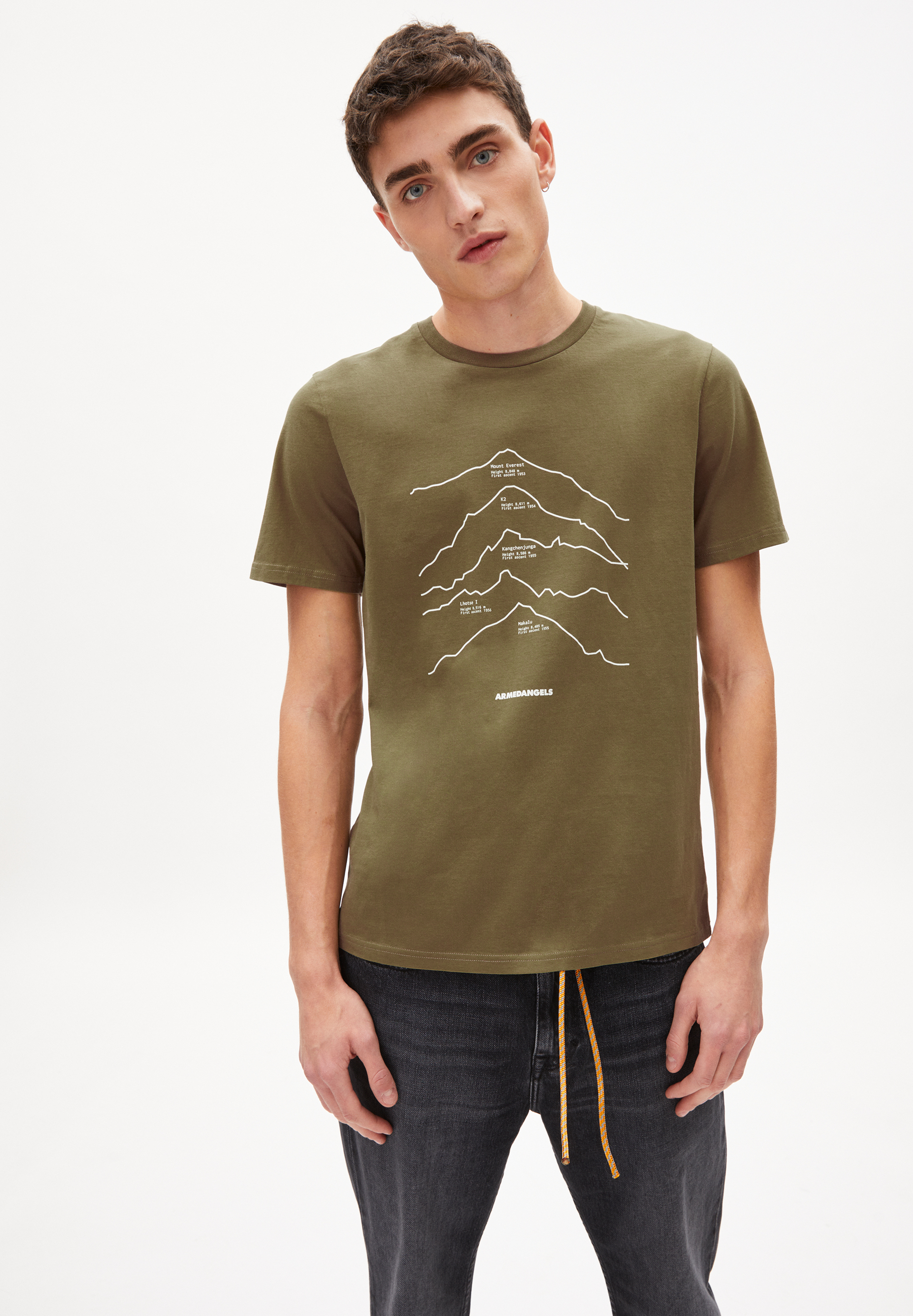 T-Shirt JAAMES TOP MOUNTAINS oliva