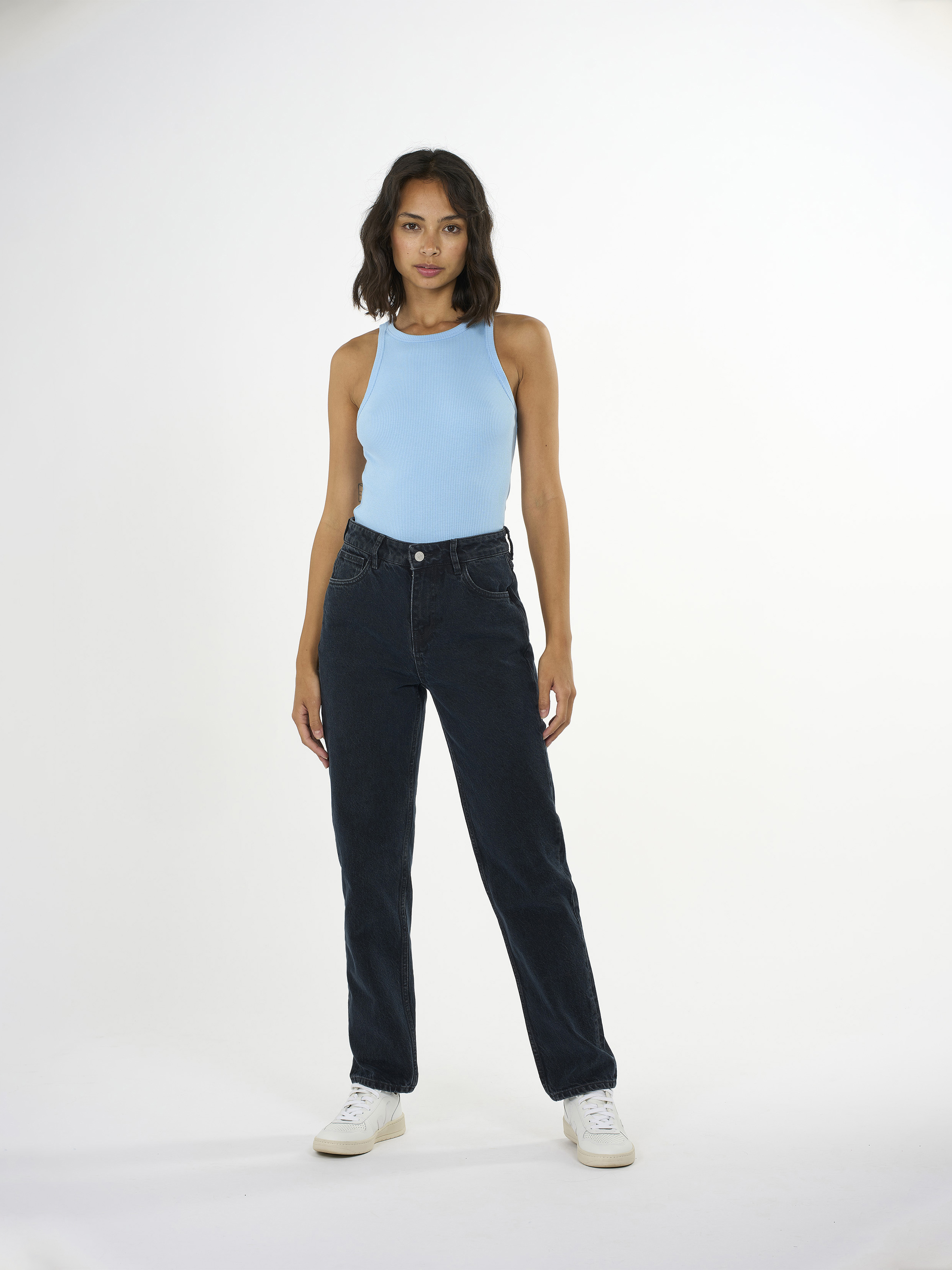 Top Racer Rib Airy Blue