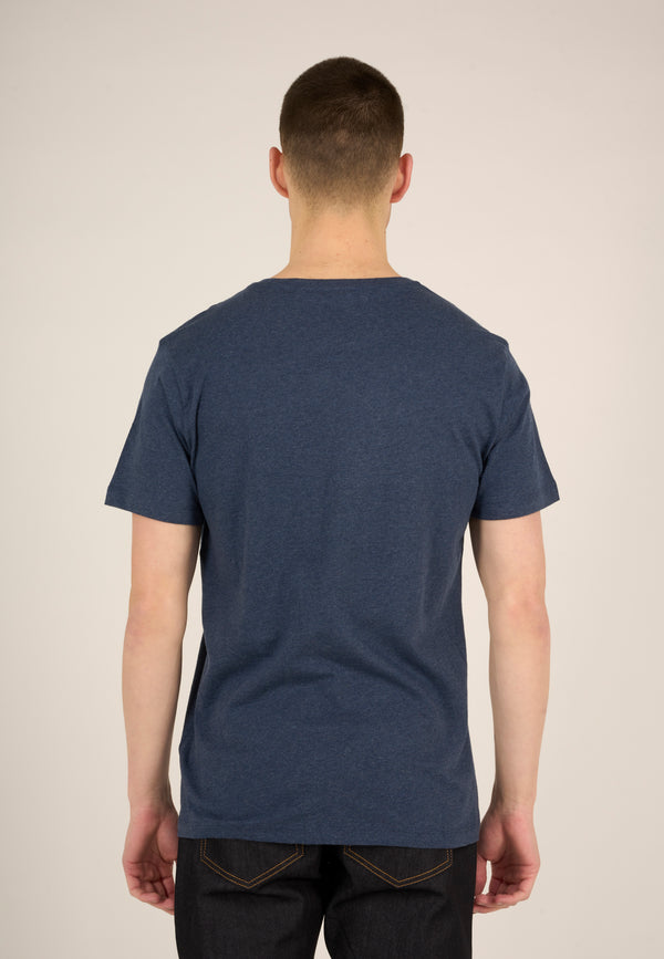 Basic T-Shirt Insigna Blue melange