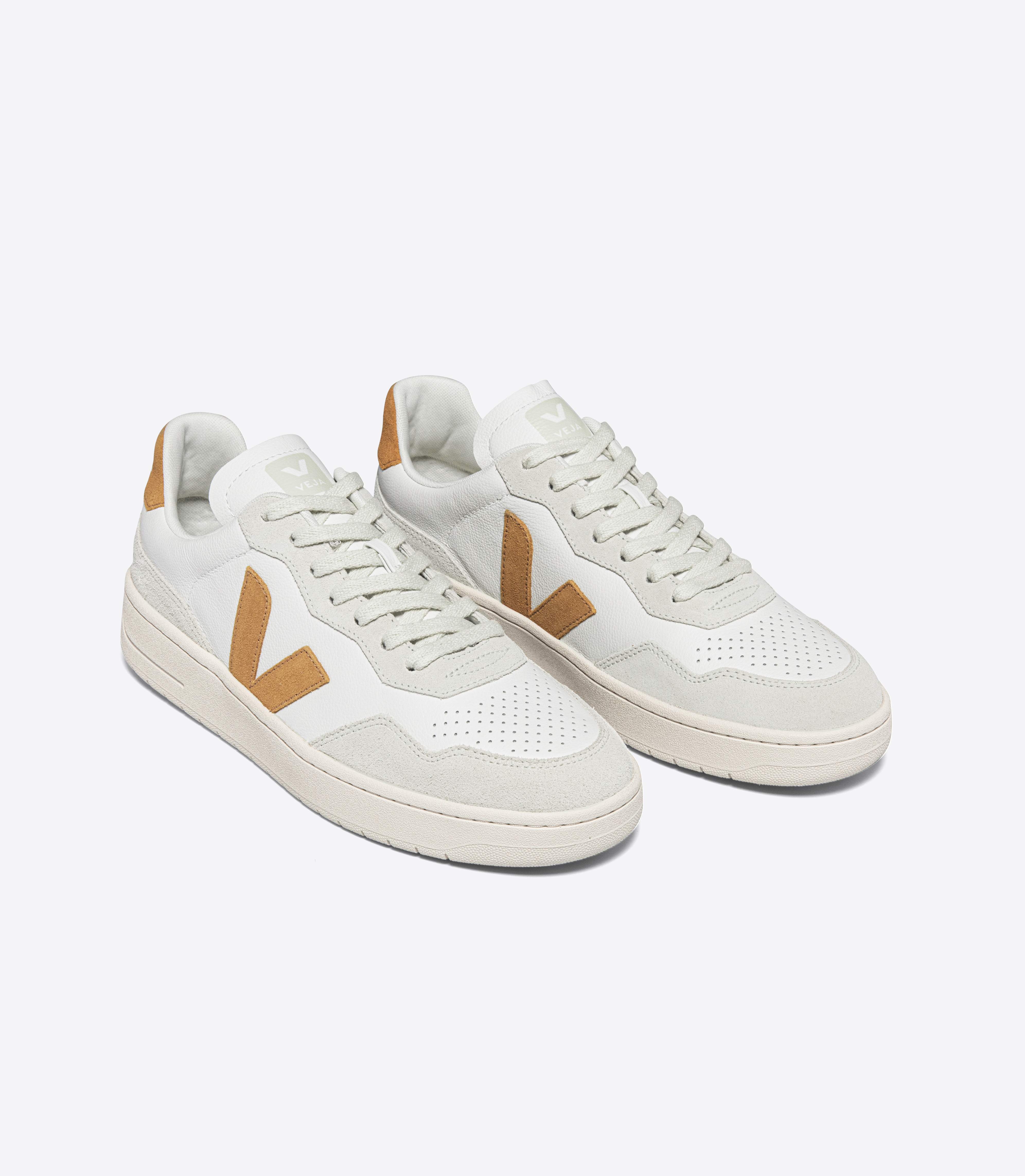 Damen-Sneakers V-90 Leather White Umber