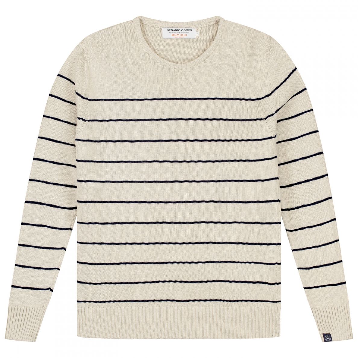 Strickpullover Clement Stripes Off White