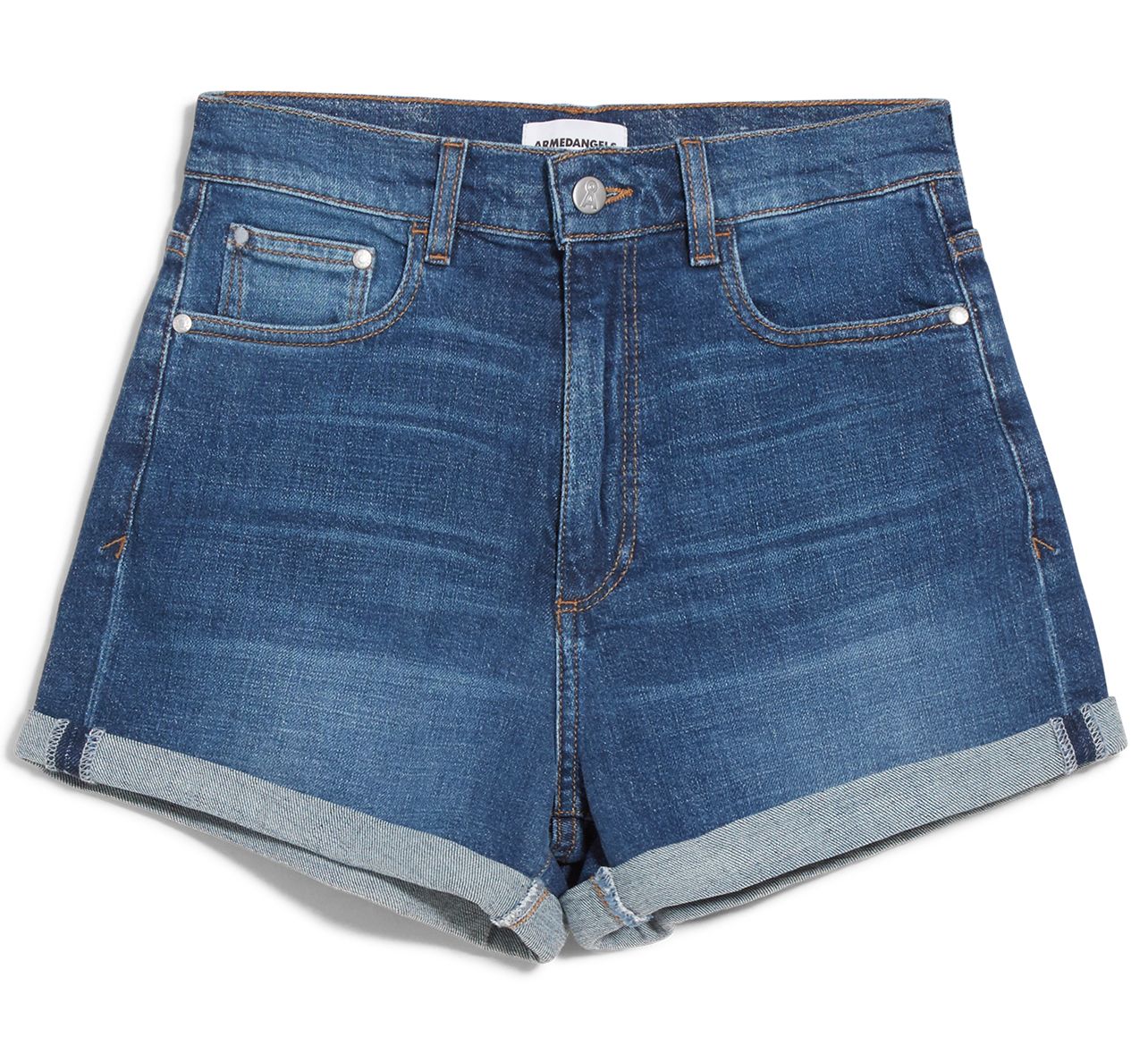 Jeans-Shorts SILVAA HEMP dark mud blue