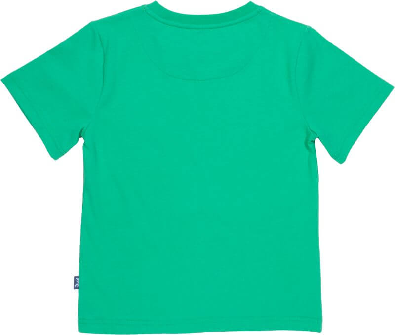 Grünes Jungs-Shirt mit Fußballfeld