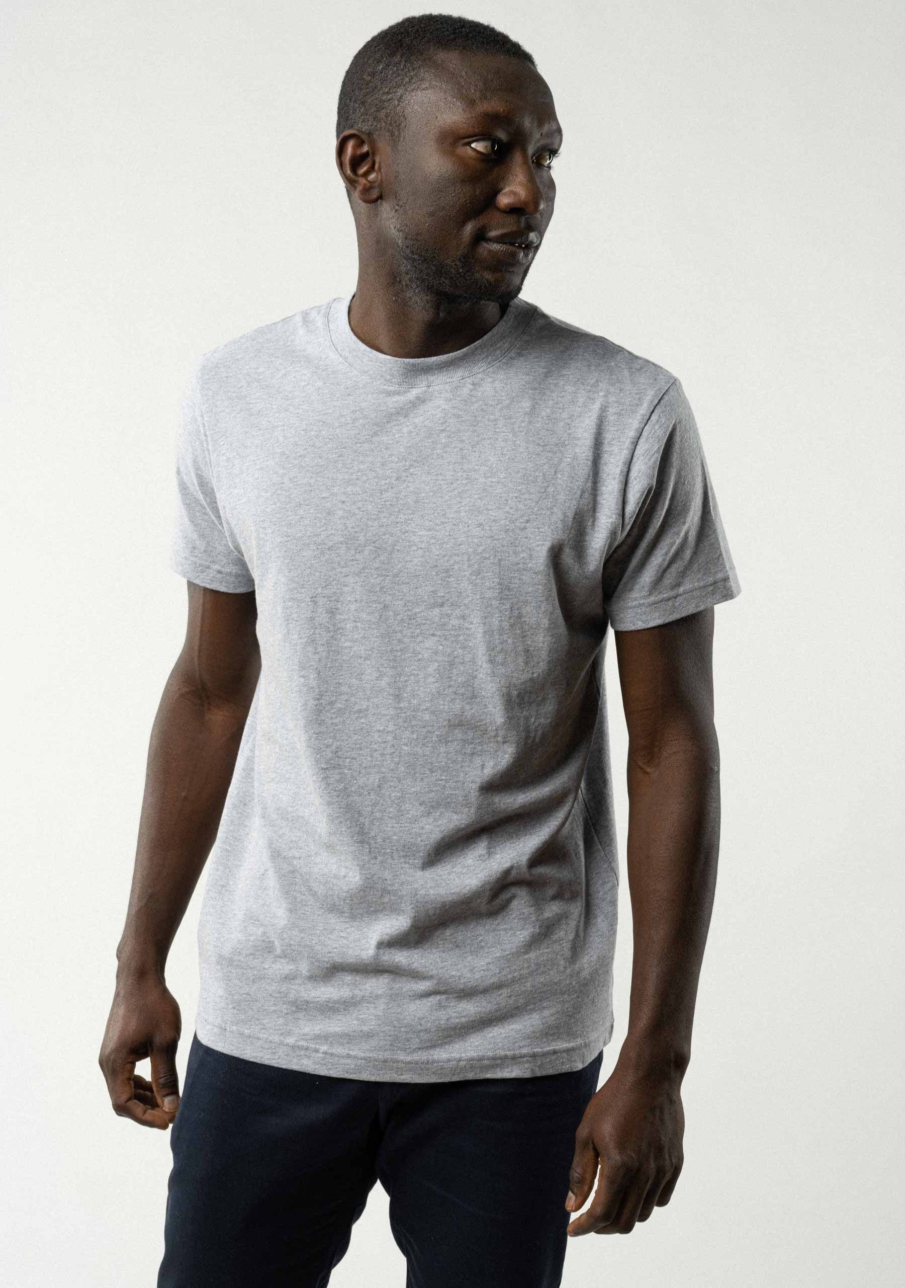 Basic T-Shirt AVAN grey melange