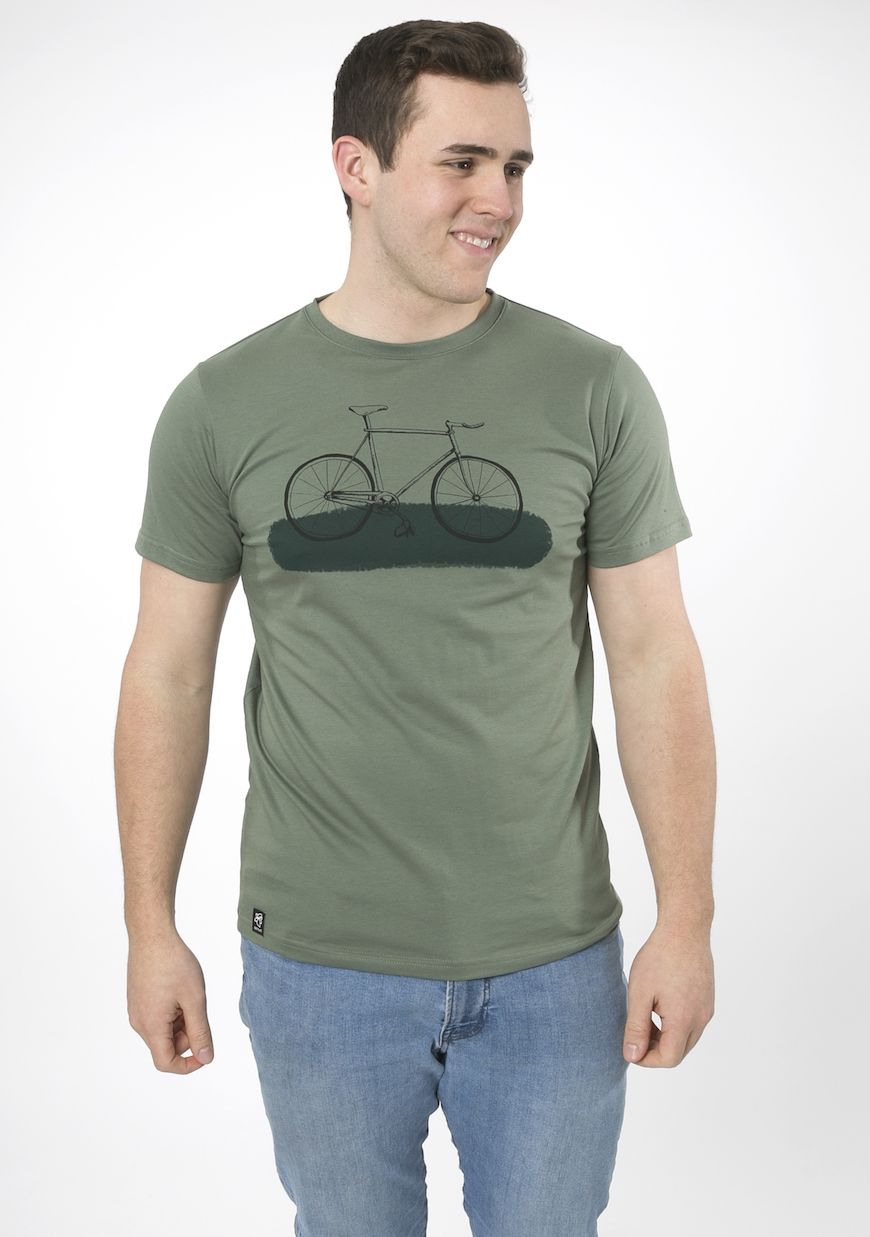 T-Shirt Basic Fixie graugrün