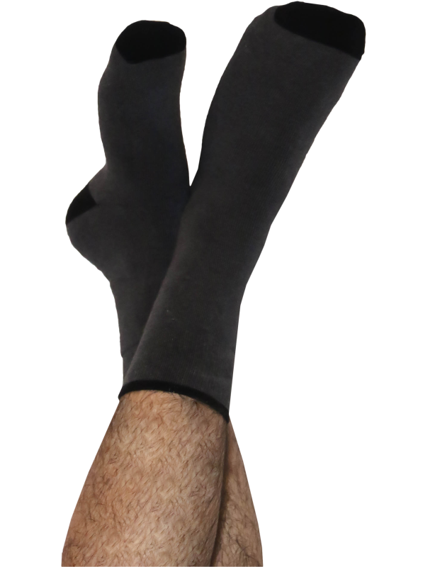 Weiche Frottee-Socken anthrazit melange