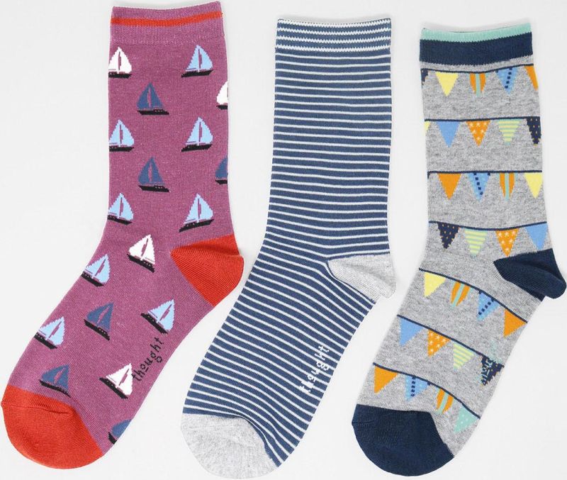 Bunte Damen-Socken Hope Nautical im 3er-Pack