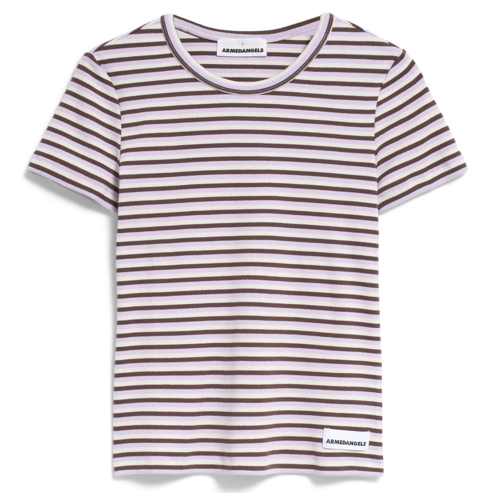 T-Shirt KARDAA STRIPES lavender light-warm slate