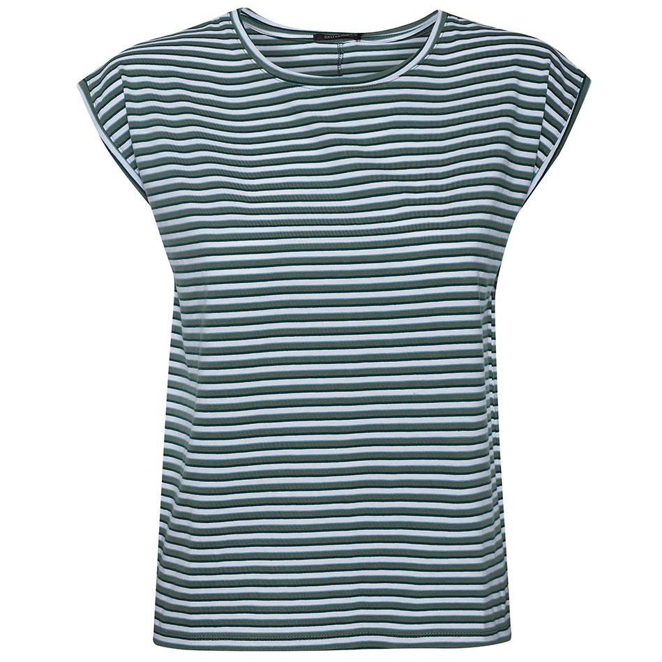 Gestreiftes T-Shirt Timid Sea Olive Stripes