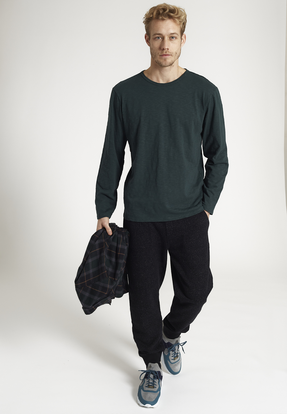 Herren-Longsleeve MACA forest green