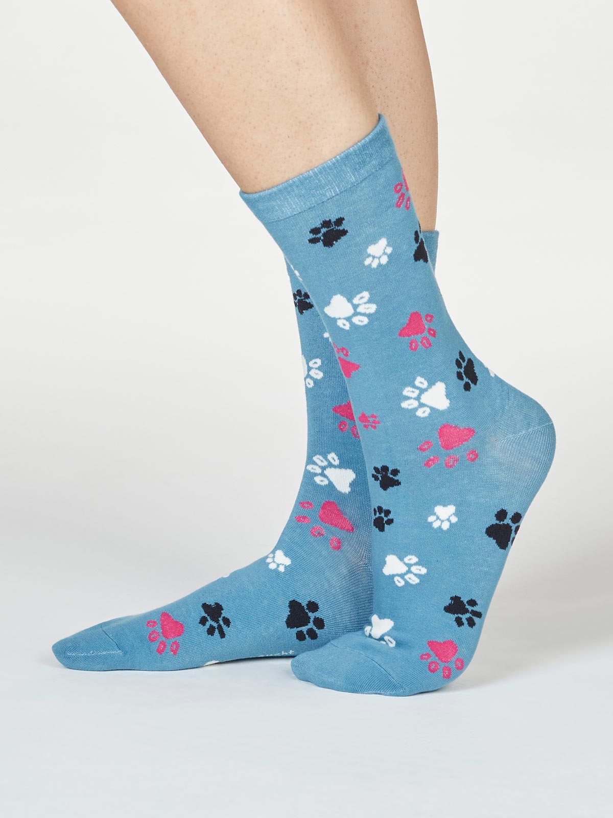 Damen-Socken Elsa Paw Print in River Blue 