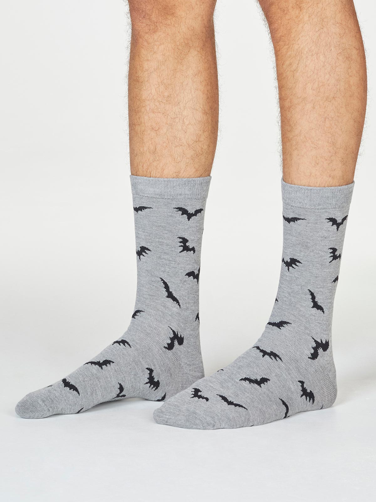 Herren-Socken Abel Batwing in Grey Marle