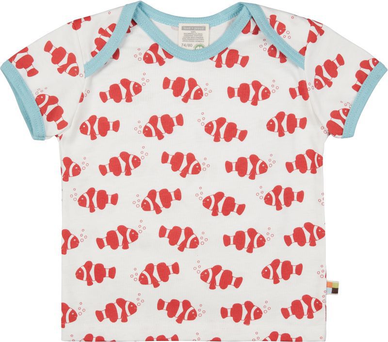 T-Shirt mit Fischen in Chili