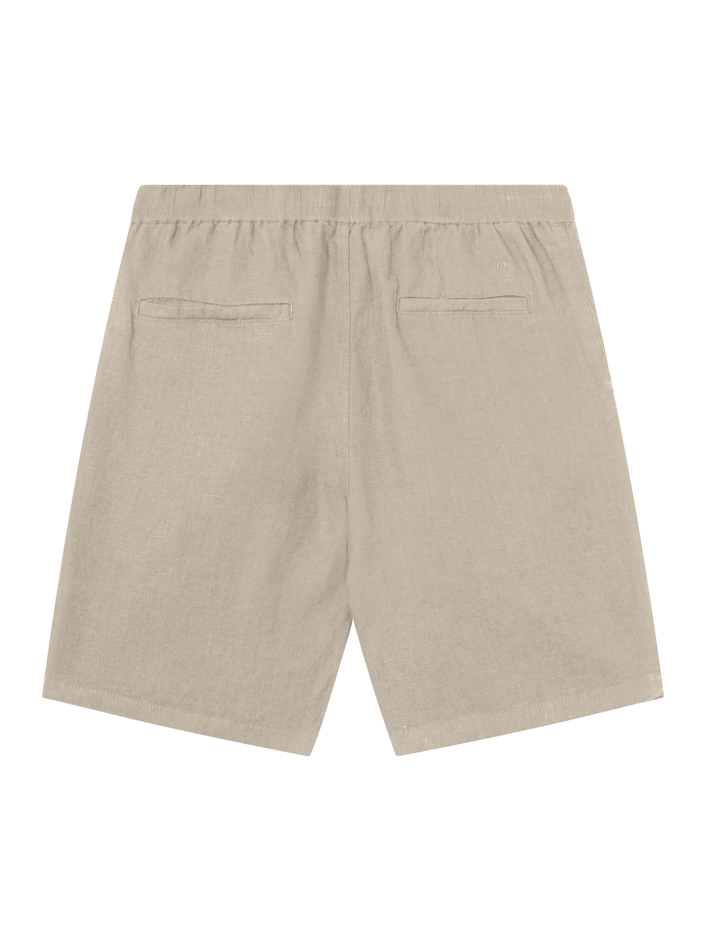 Shorts Loose Linen Light Feather Grey