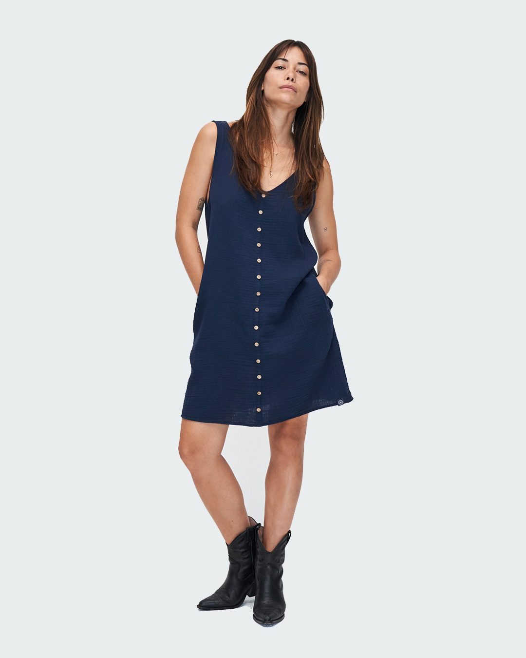 Ärmelloses Kleid Stella Dark Navy