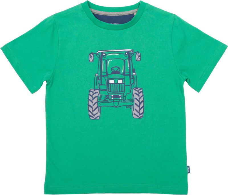 Grünes Jungs-Shirt mit coolem Traktor