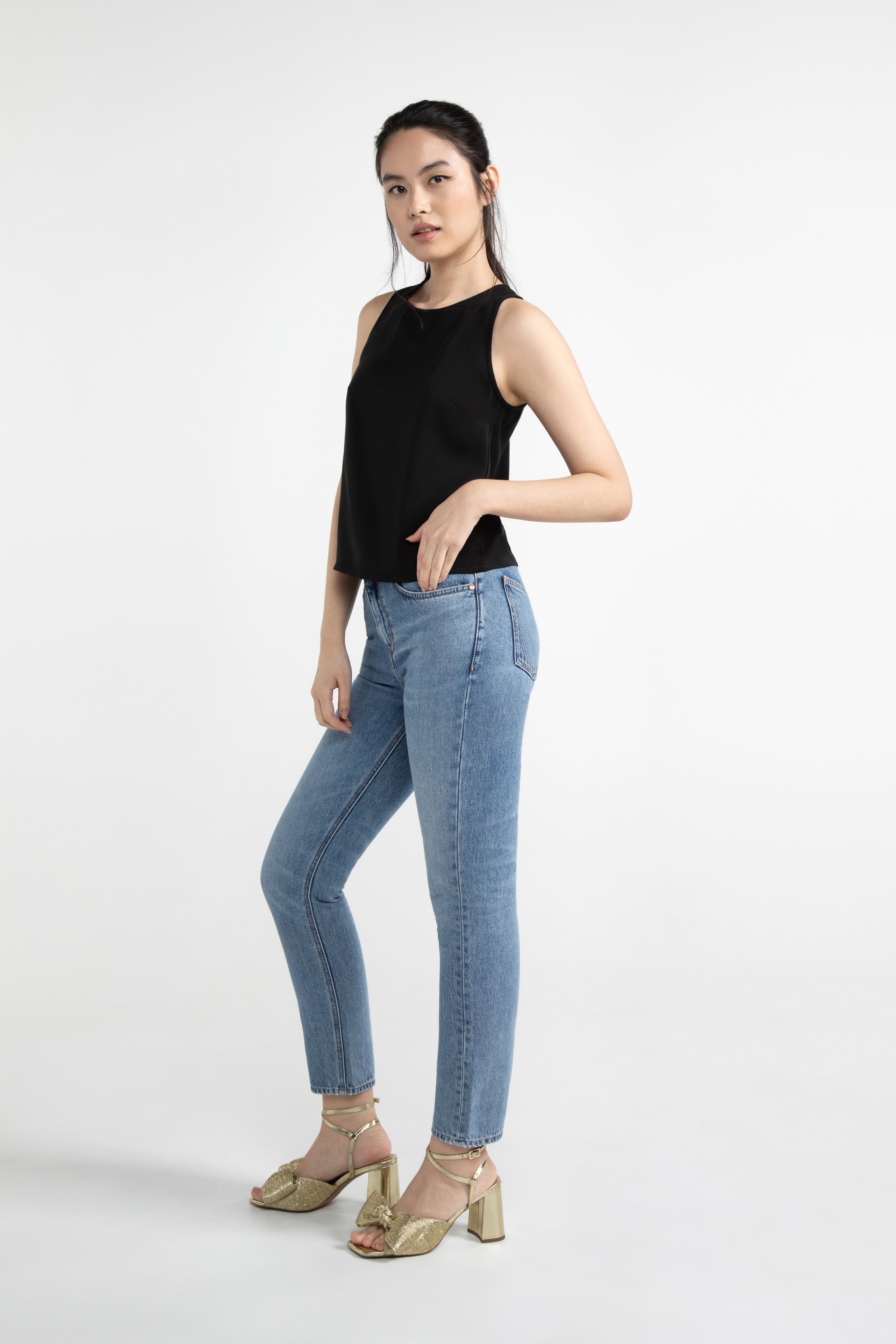 Straight Fit-Jeans PAULEENA Authentic Blue