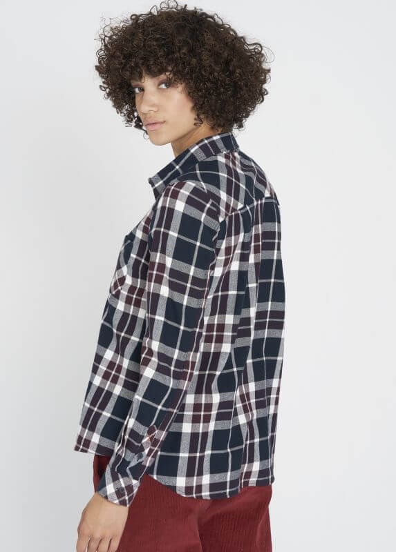 Karierte Flanell-Bluse CHECKED red
