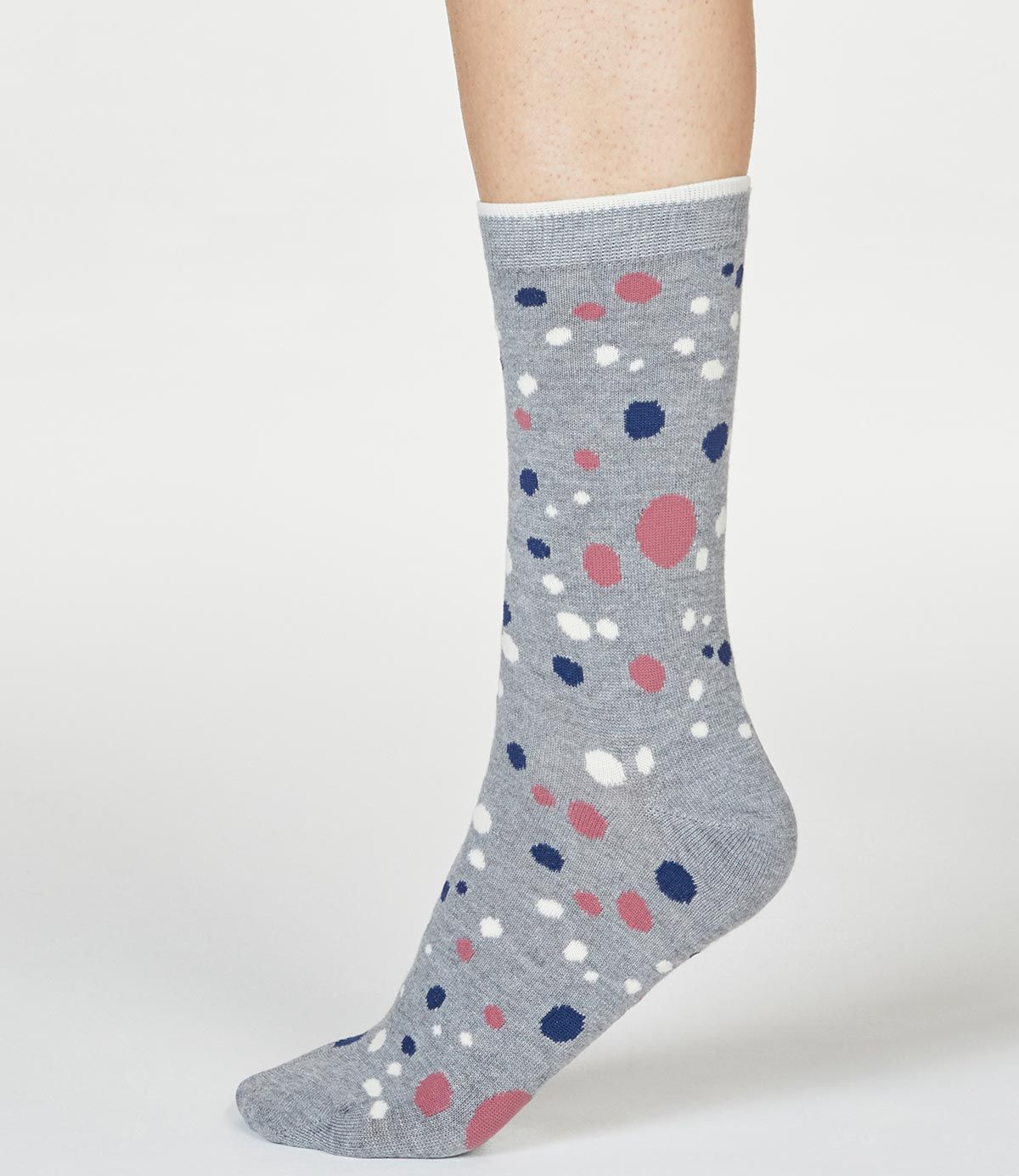 Damen-Socken Lucille Spot in Grey Marle