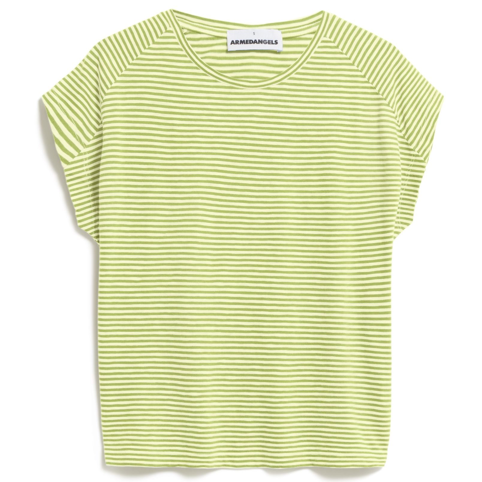 T-Shirt ONELIAA LOVELY STRIPES pastel green-armedangels yellow light