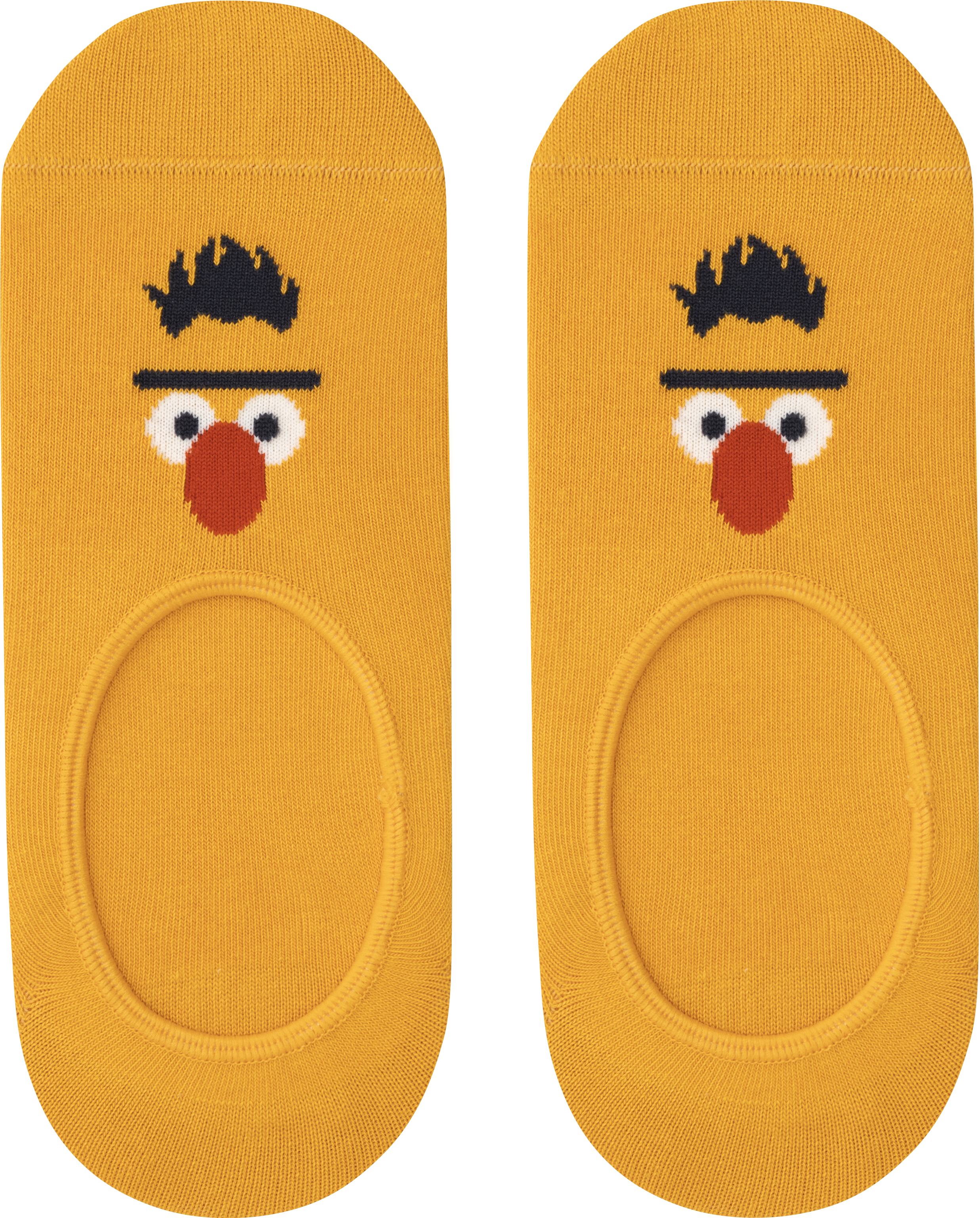 Gelbe Sneaker-Socken Googly Bert