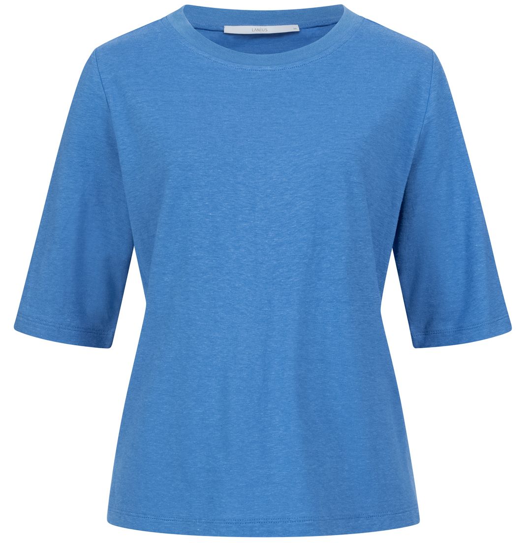 Boxy-Shirt mit 3/4-Arm mineral blue