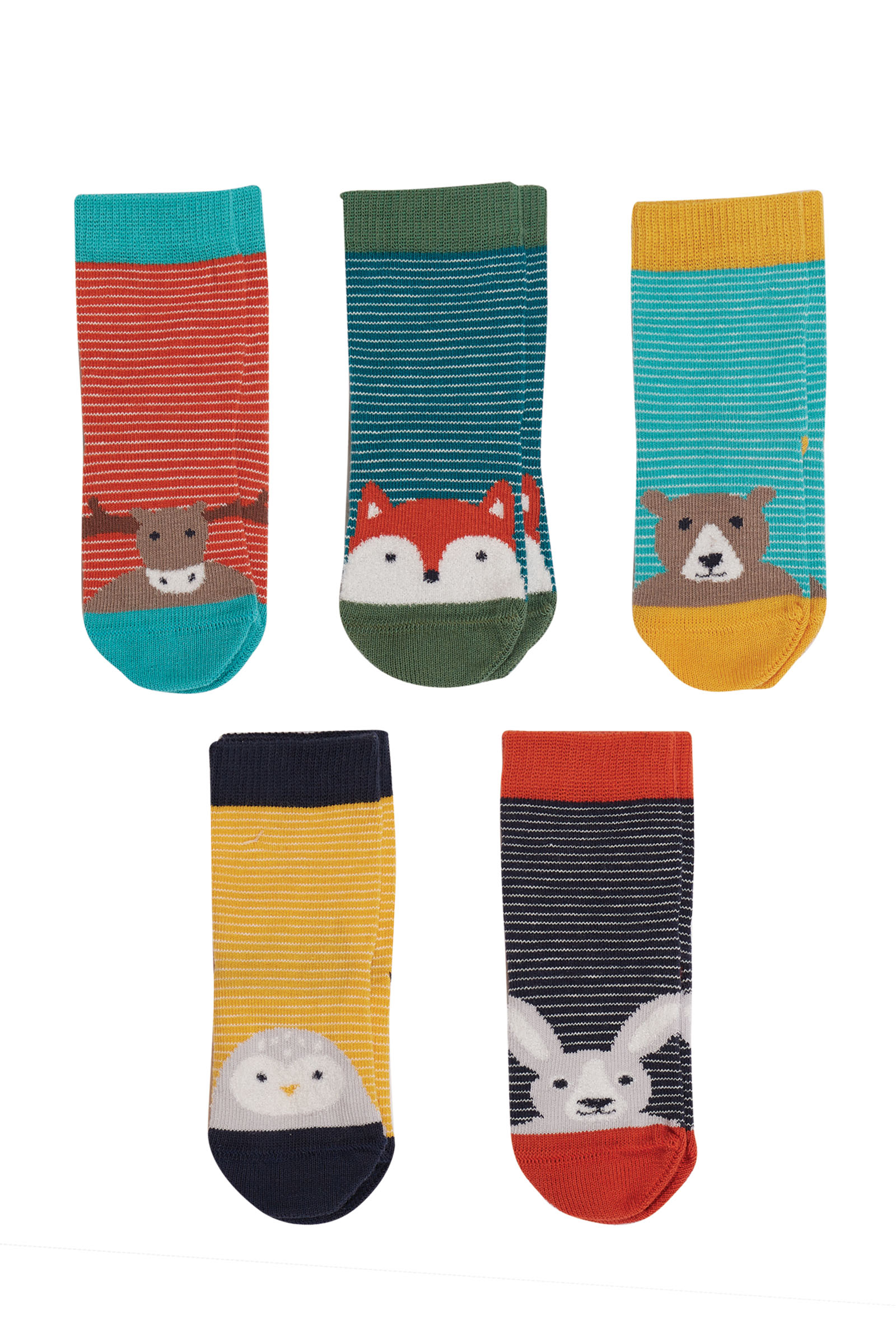 Gestreifte Socken für Kinder im 5er-Pack