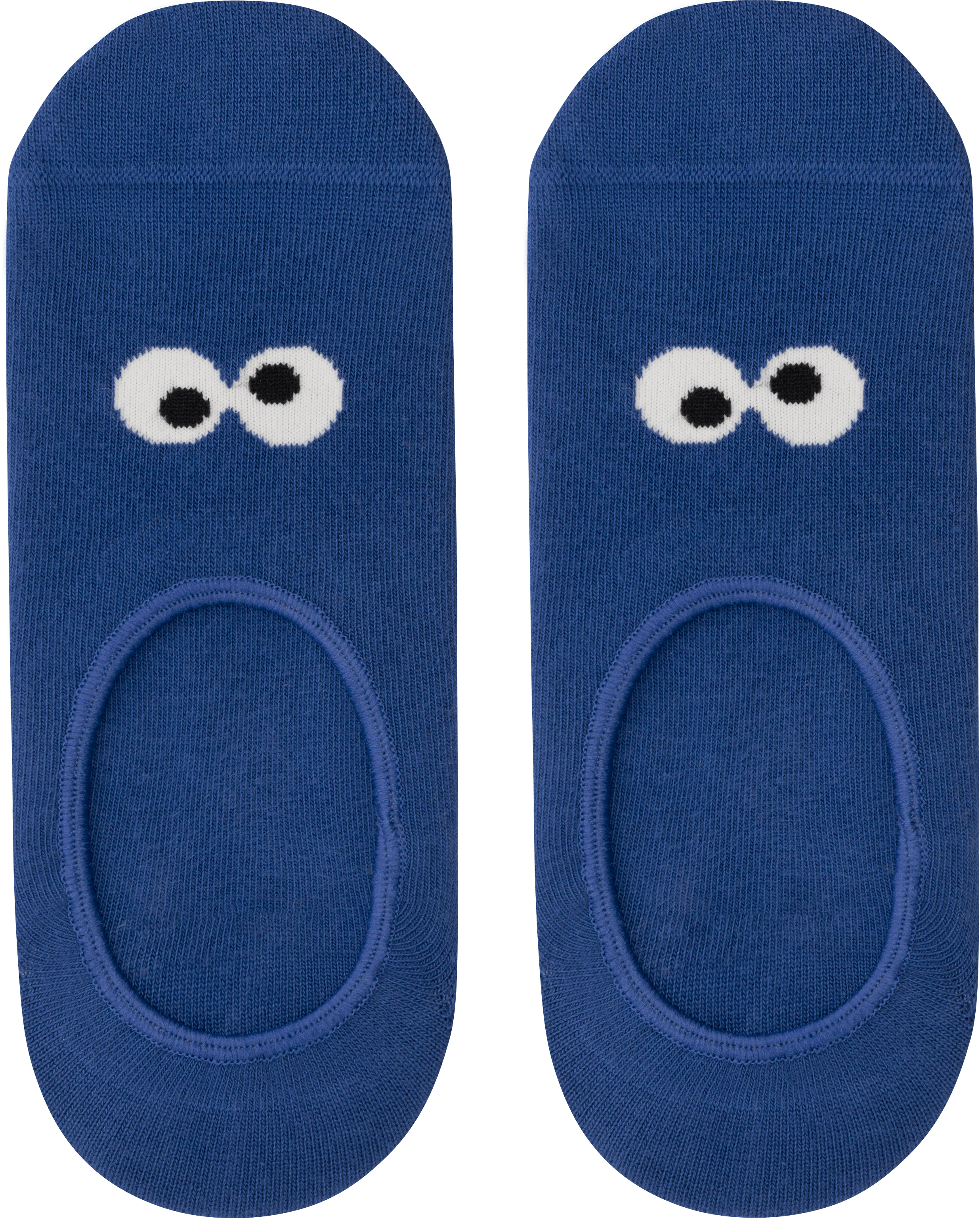 Blaue Sneaker-Socken Googly Monster