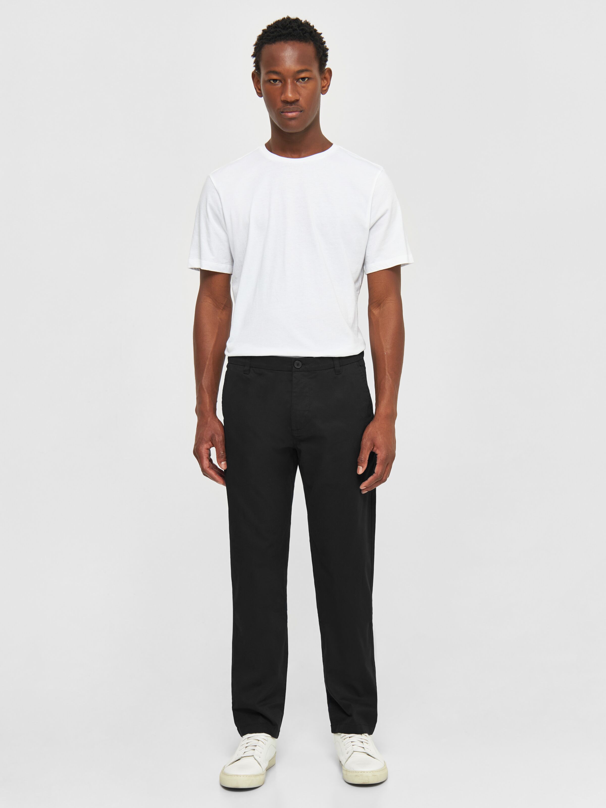 Poplin Chino-Hose Black Jet