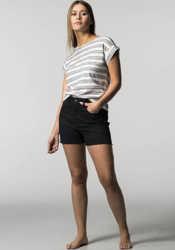 Modische Damen-Shorts FRITTILARY overdyed black