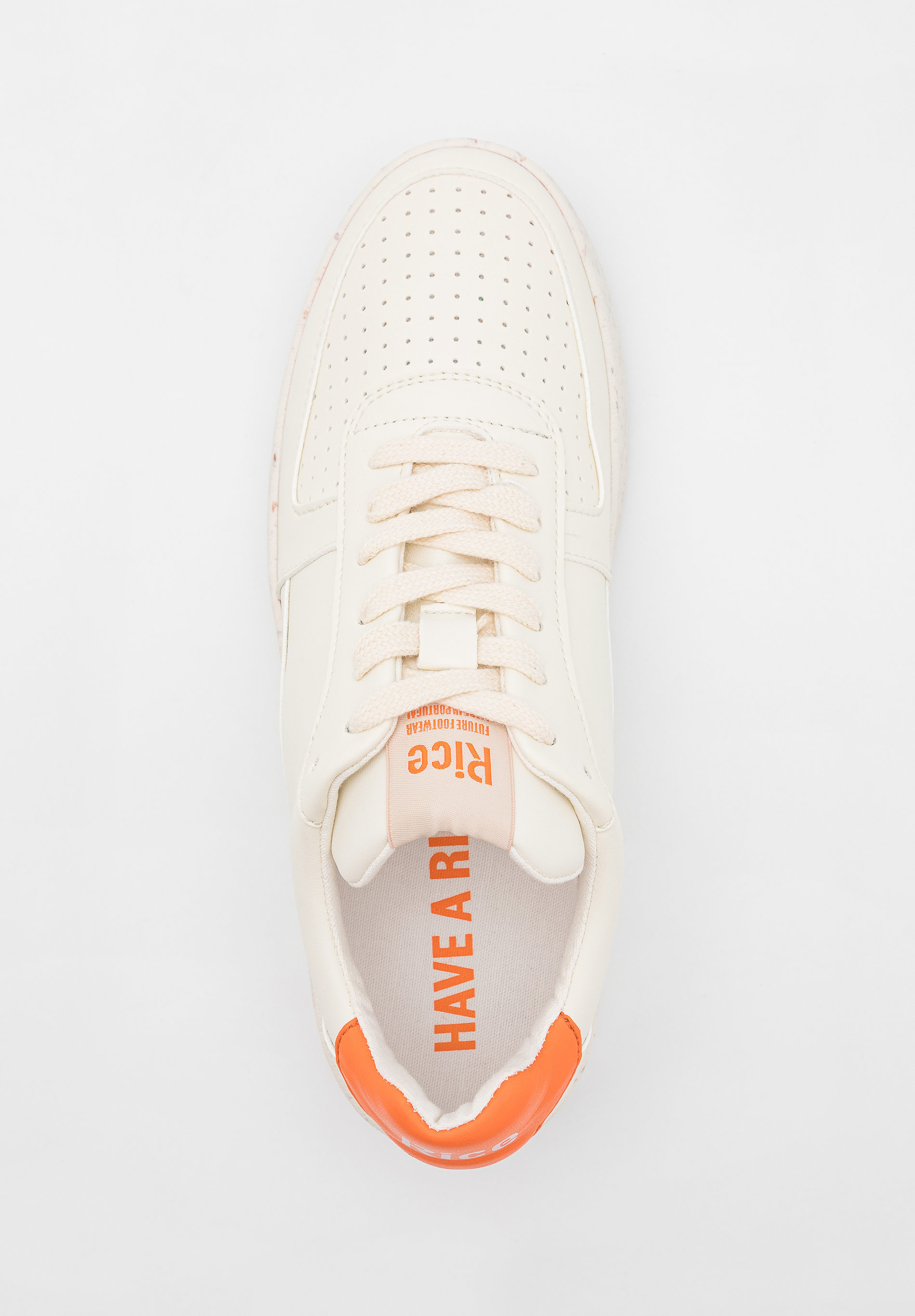 Vegane Sneaker OPEN21 ecru-orange unisex 