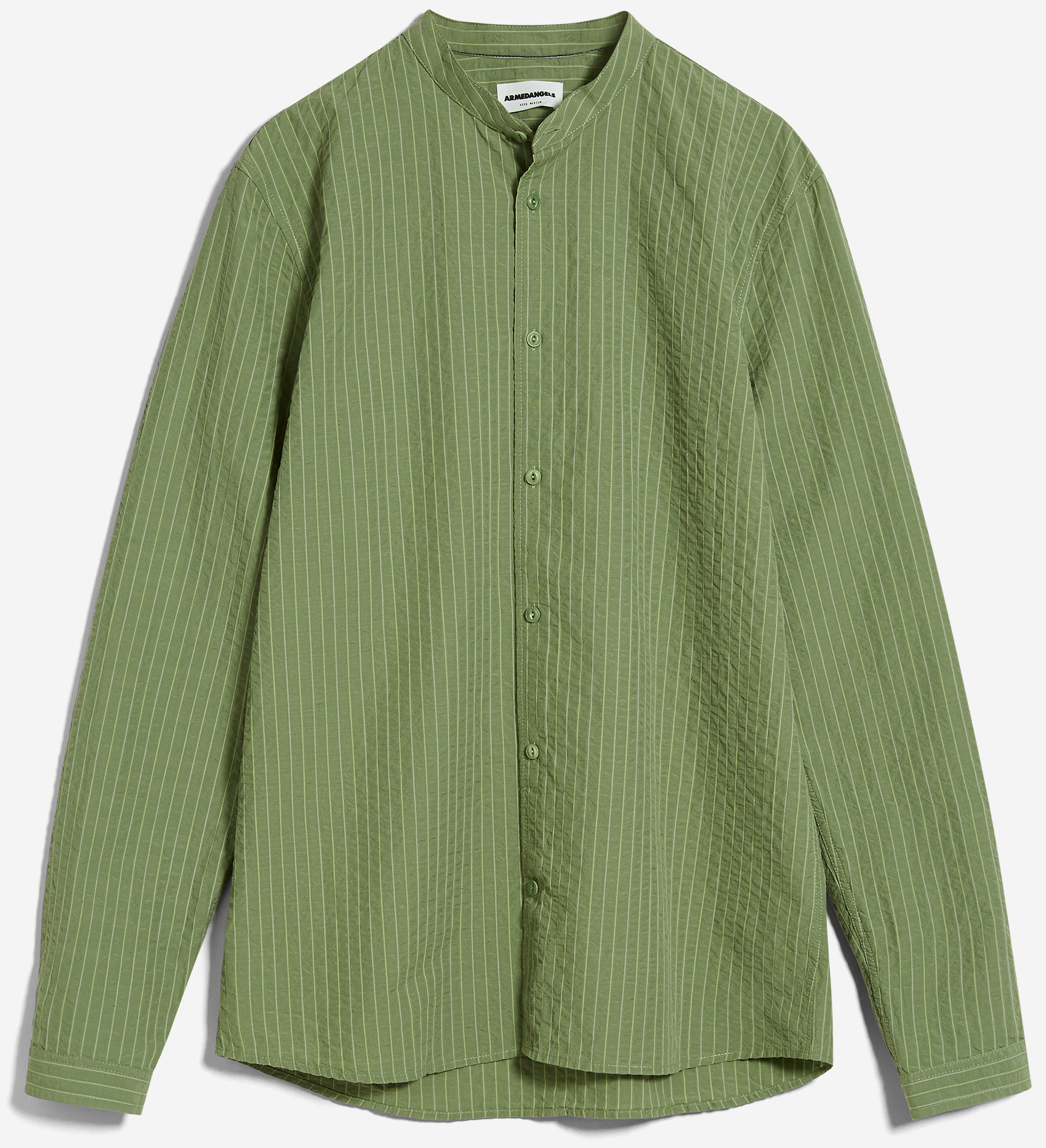 Langarm-Hemd JAACKO STRIPED smith green-oatmilk