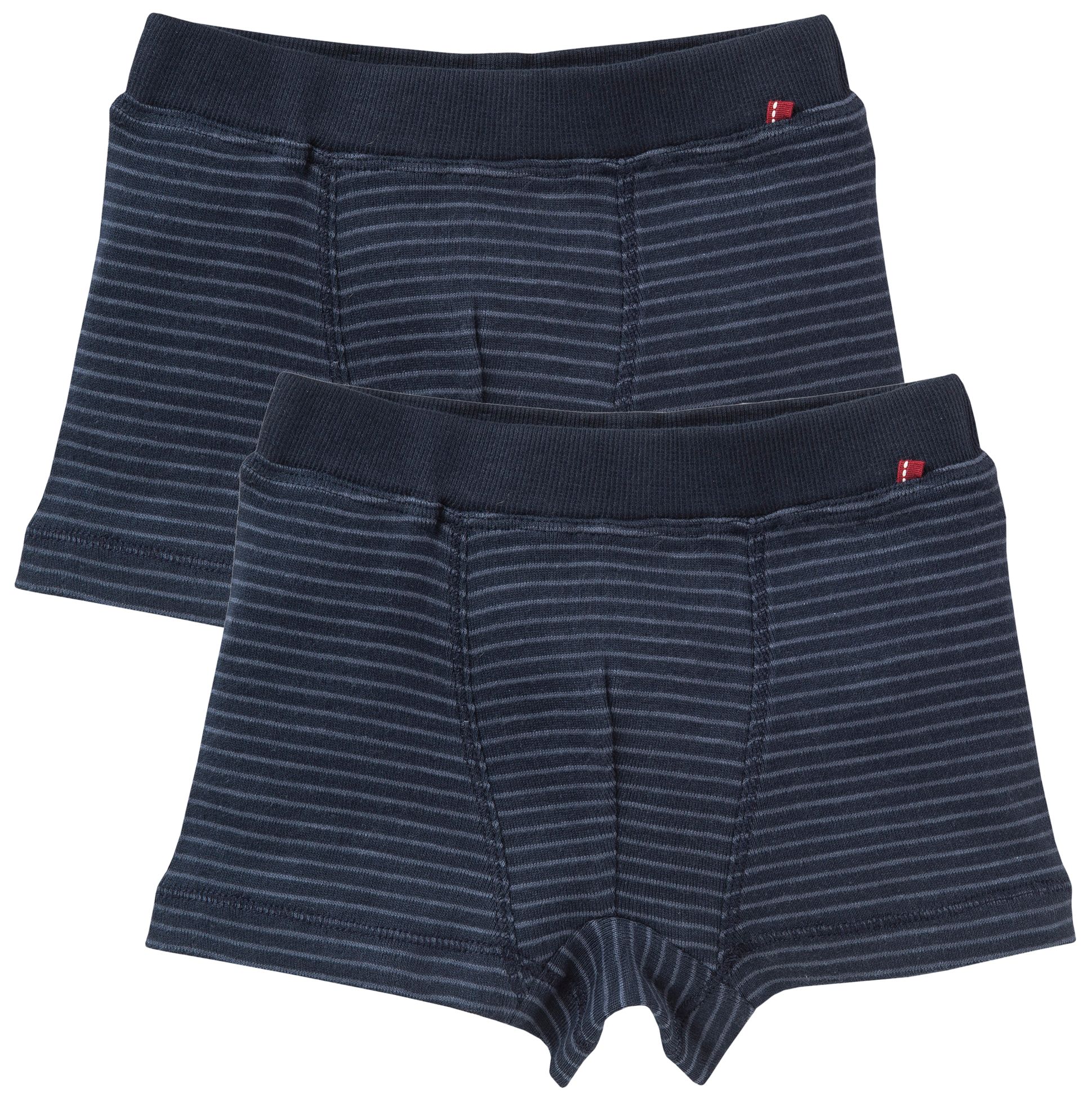 Geringelte Boxershorts im Doppelpack dunkelblau