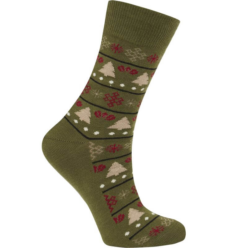Bequeme Socken CHRISTMAS olive unisex