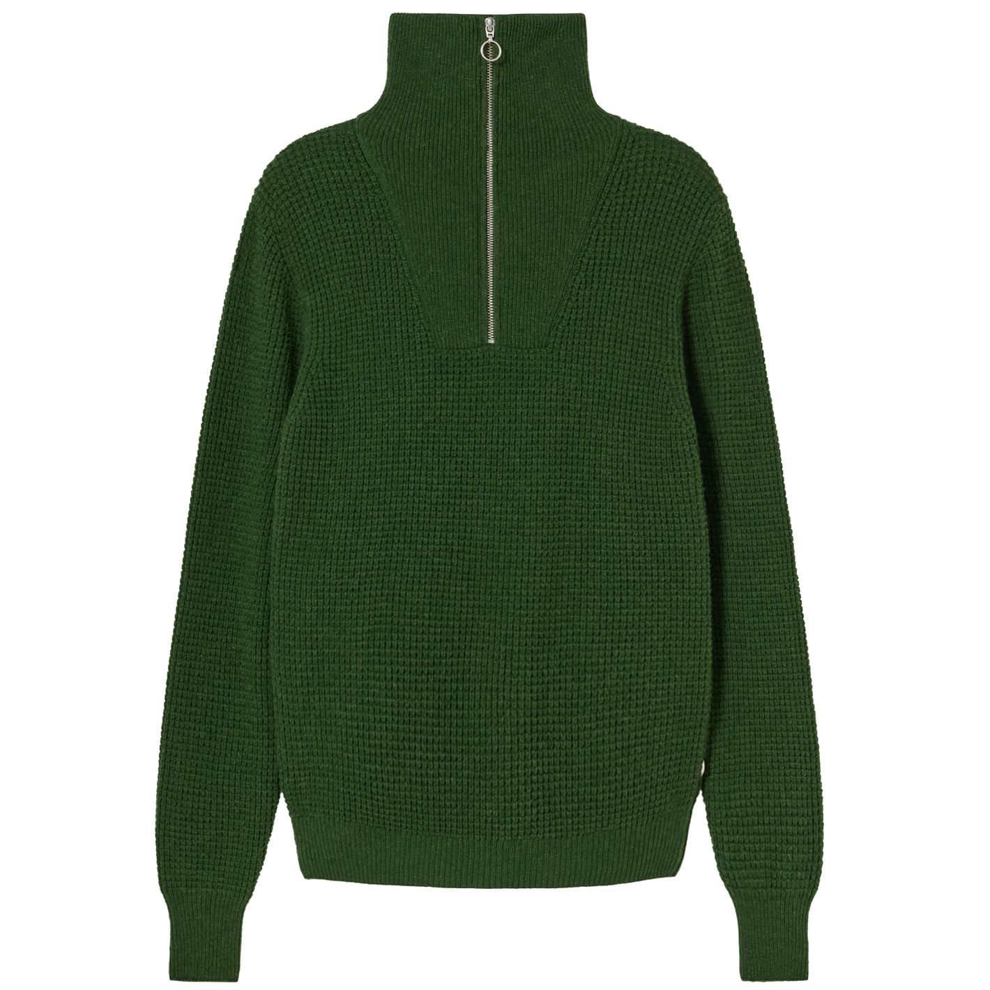 Woll-Pullover HELIO dark green