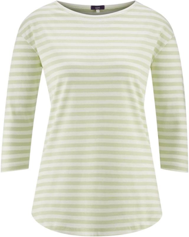 Schlaf-Shirt mit 3/4-Ärmeln milky green/white