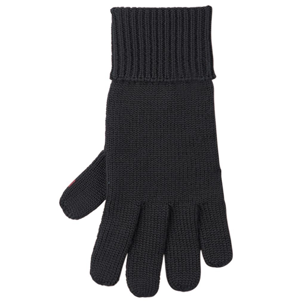 Damen-Handschuhe aus Wolle Schwarz