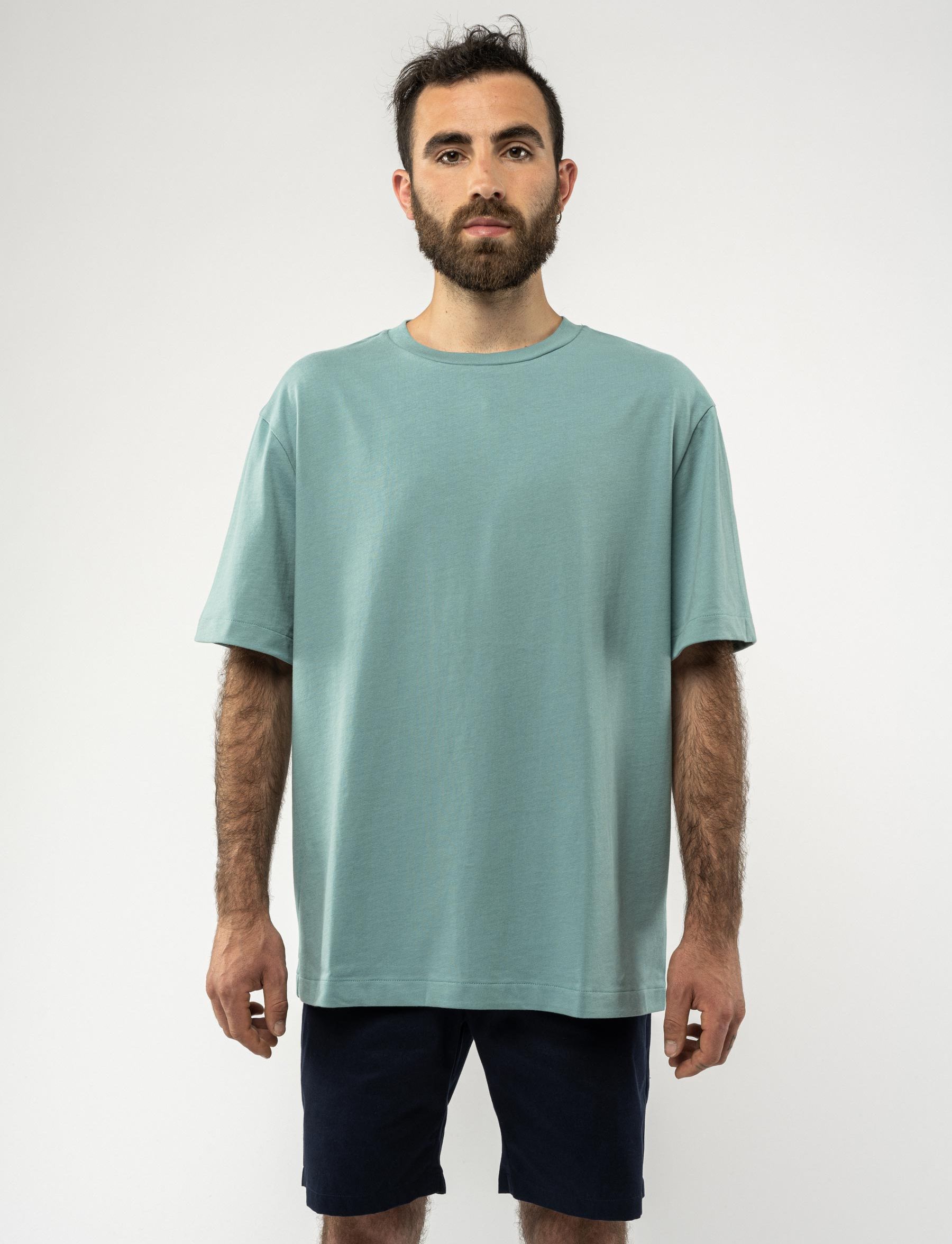 Heavy Jersey T-Shirt BHAJAN turquoise