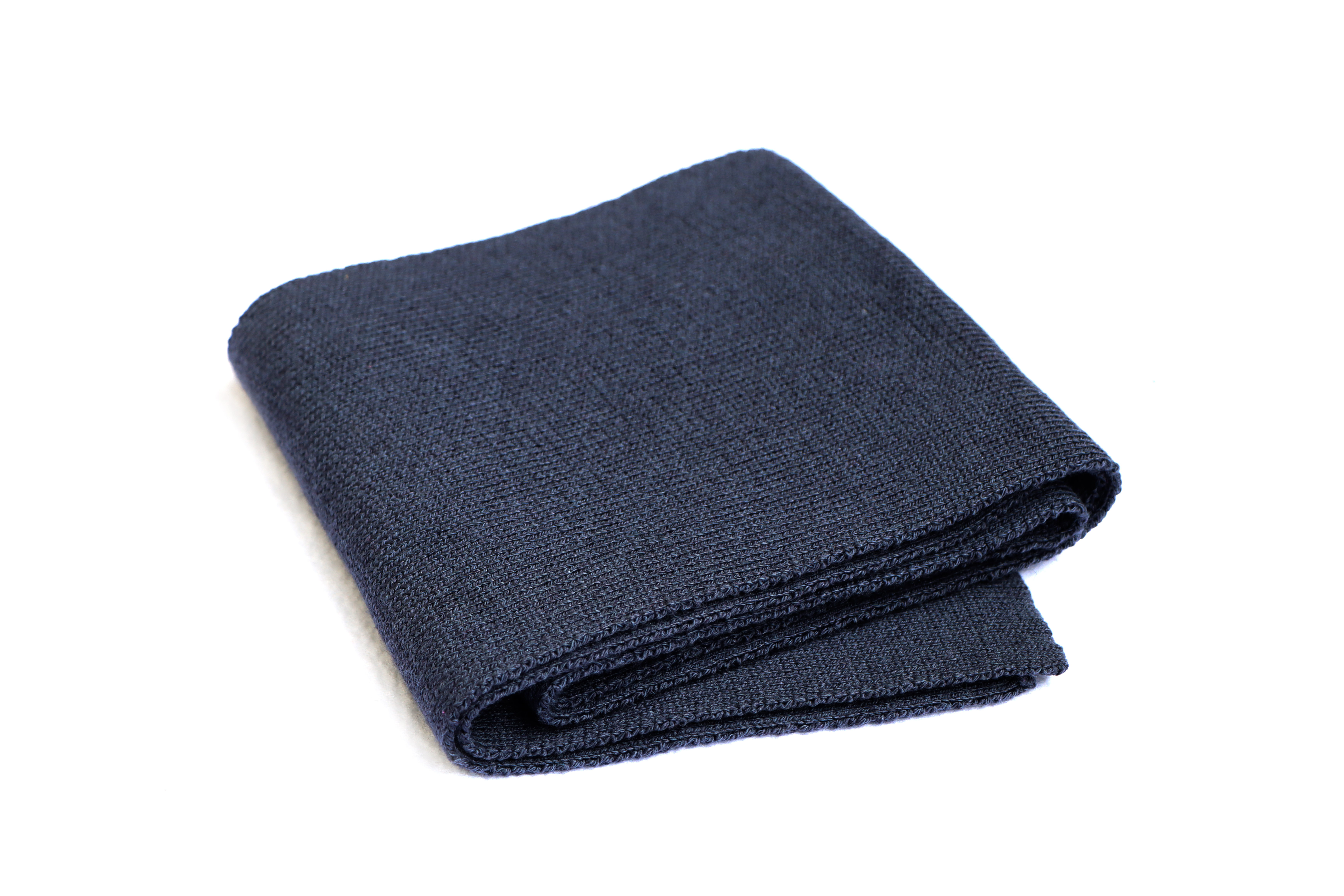 Blaugrauer Kinder-Schal mit Wolle