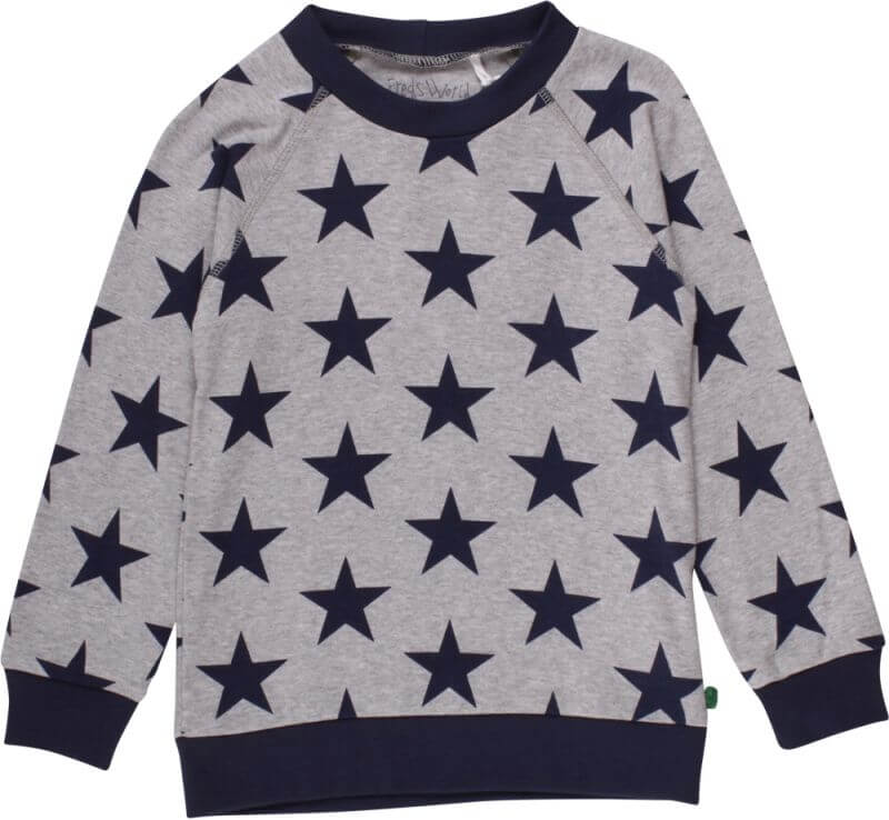 Leichter Jungs-Sweater Star in Grau