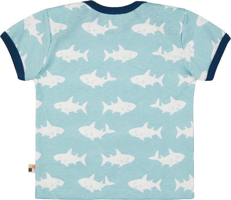 T-Shirt mit Haien in Lagoon