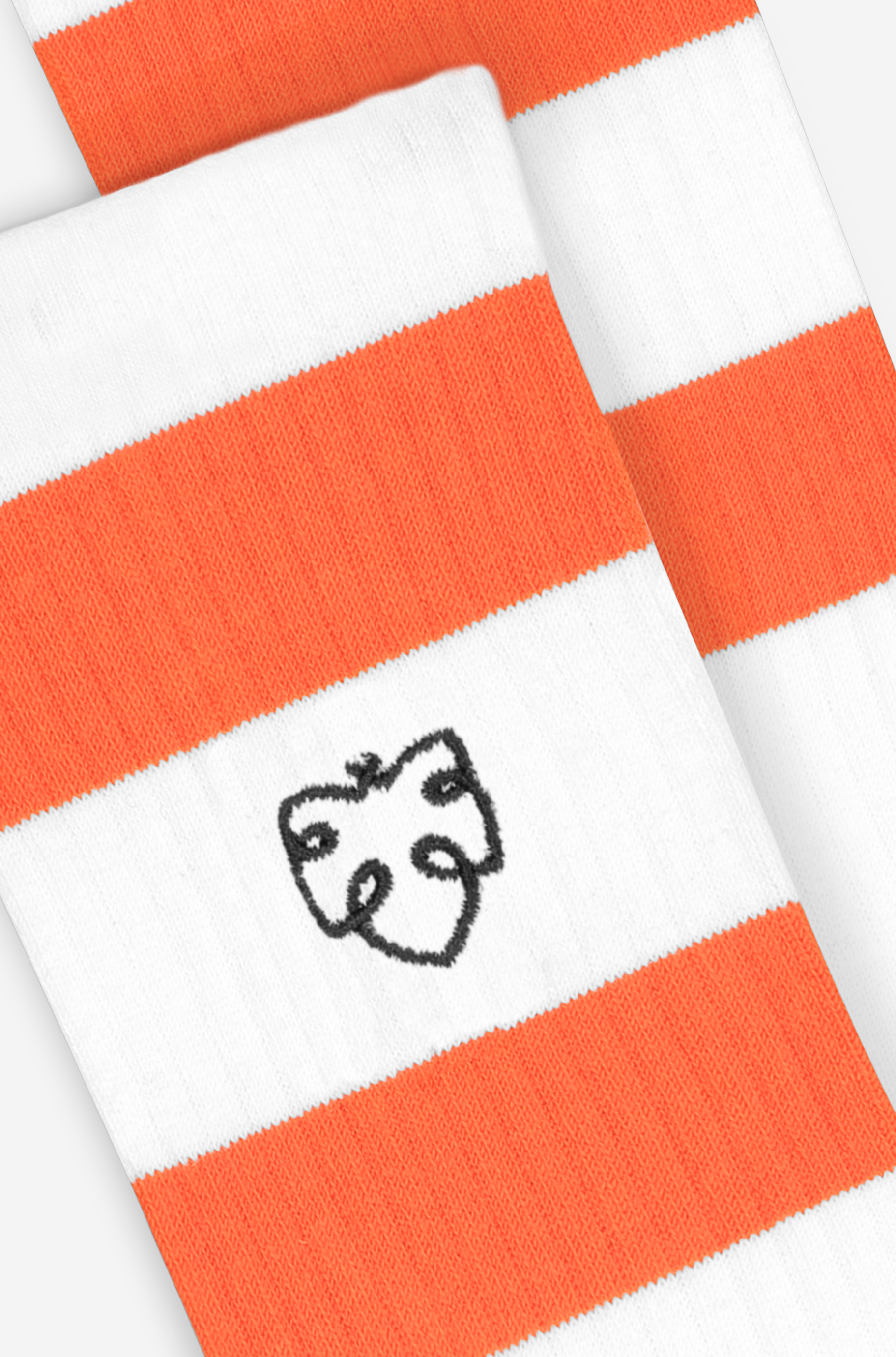 Weiße Sport-Socken Orange Fig unisex