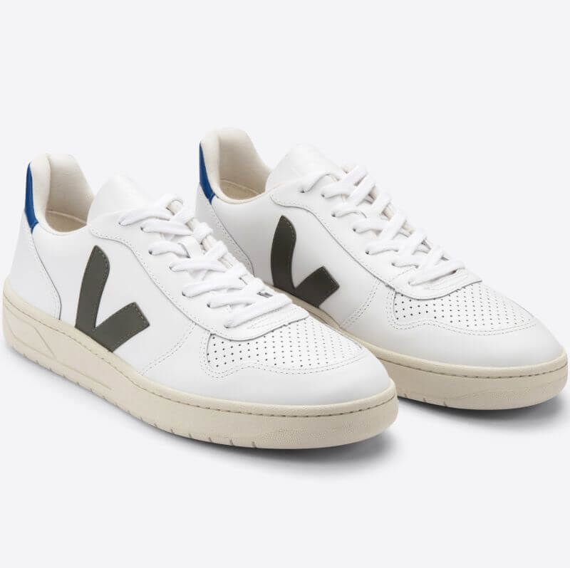 Herren-Sneaker V-10 Extra White/Kaki/Indigo